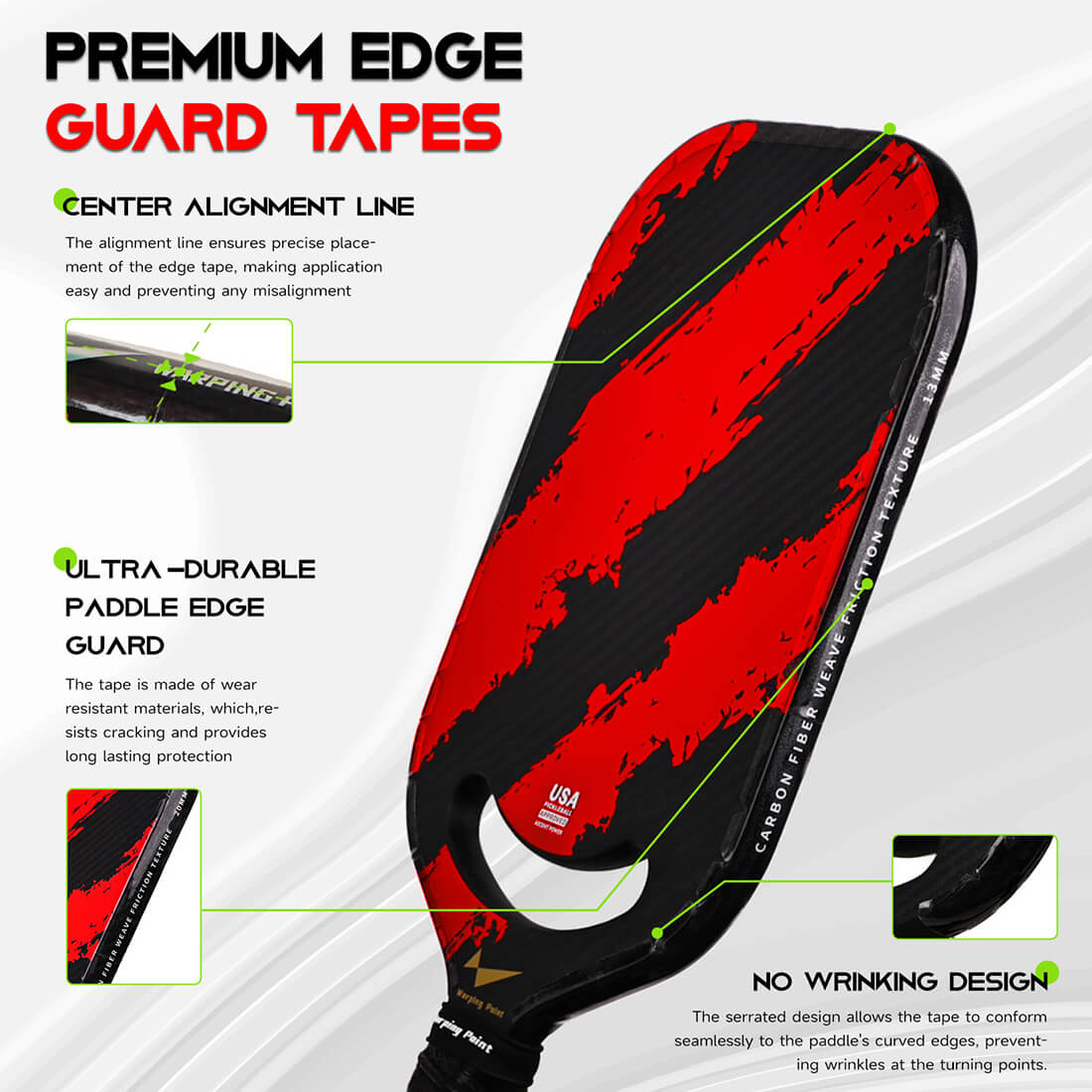 Pickleball Paddle Protection Tape