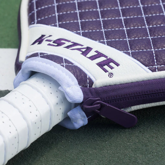Kansas State Wildcats Premium Quilted Pickleball Paddle Cover