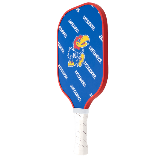 Kansas Jayhawks Pickleball Paddle | Carbon Fiber Face | 12mm Core - Club Rehab