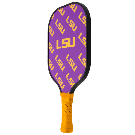 LSU Tigers Pickleball Paddle | Carbon Fiber Face | 12mm Core - Club Rehab