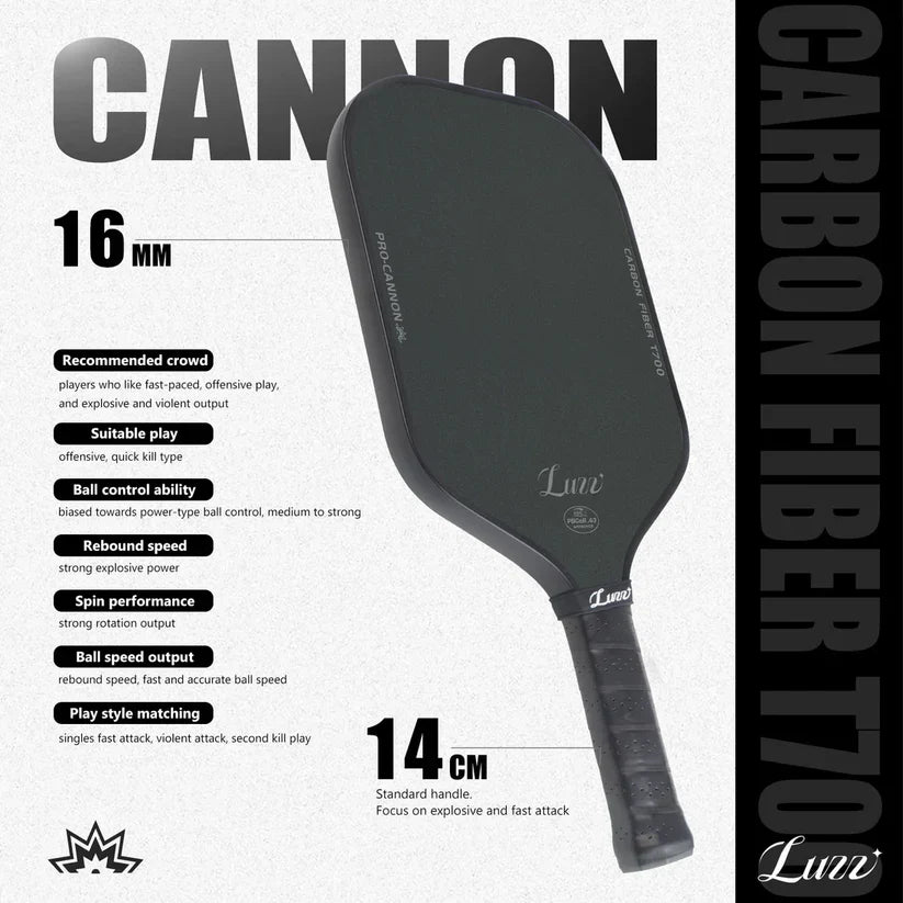 Luzz Pro Cannon Pickleball Paddle