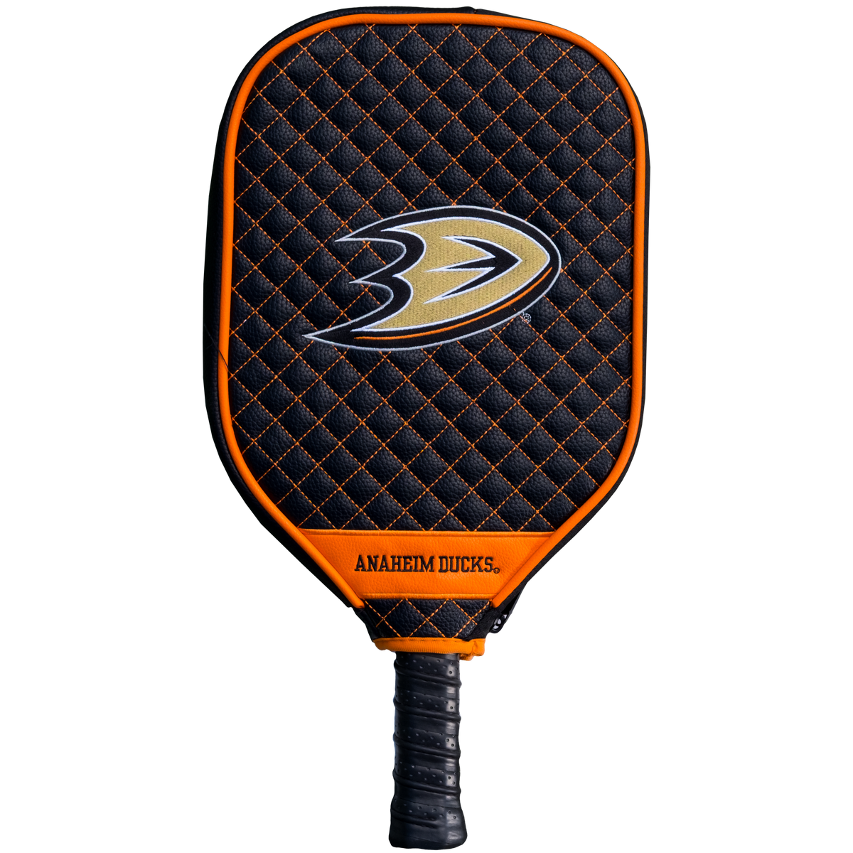 Anaheim Ducks Quilted Pickleball Paddle Cover (Black)