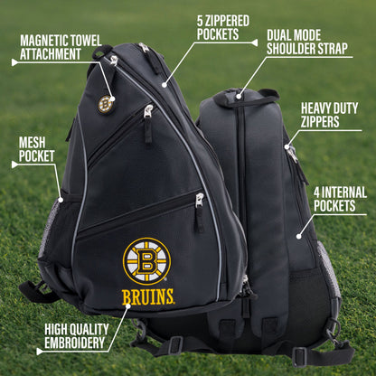Boston Bruins PU Leather Backpack