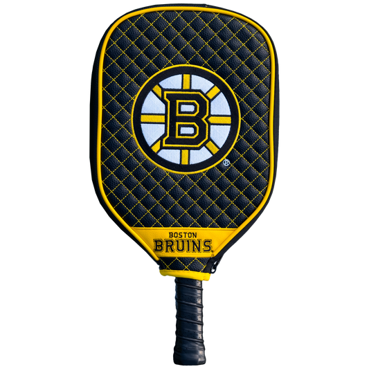 Boston Bruins Quilted Pickleball Paddle Cover (Black)