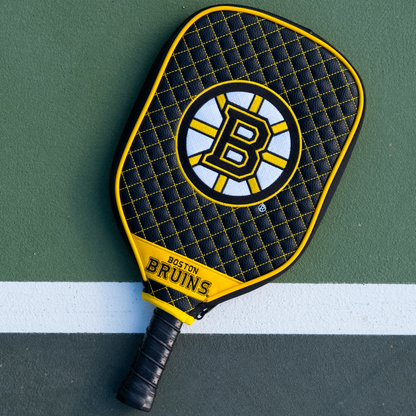 Boston Bruins Quilted Pickleball Paddle Cover (Black)