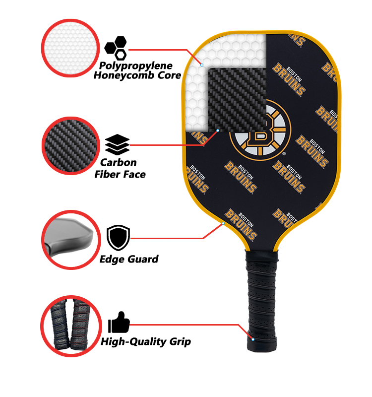Boston Bruins Pickleball Paddle