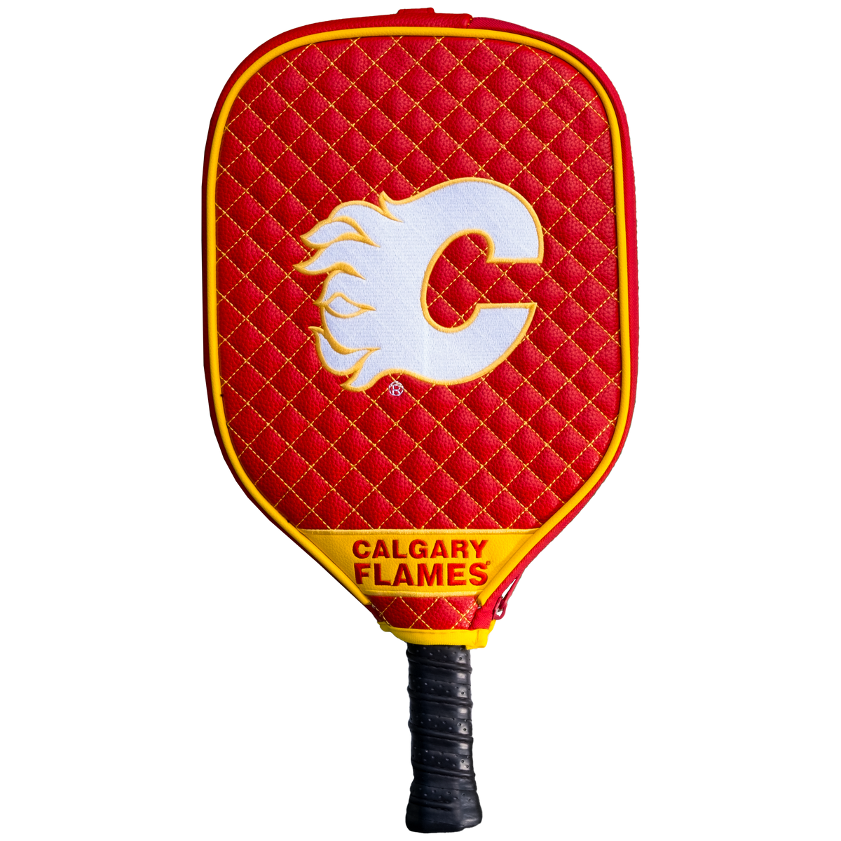 Calgary Flames Quilted Pickleball Paddle Cover (Red)