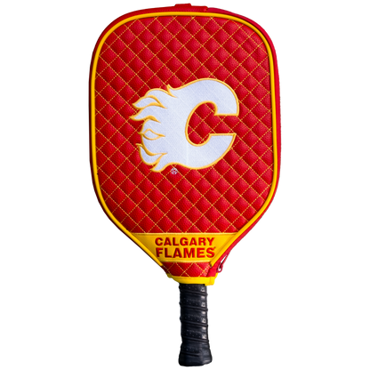 Calgary Flames Quilted Pickleball Paddle Cover (Red)