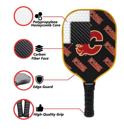 Calgary Flames Pickleball Paddle