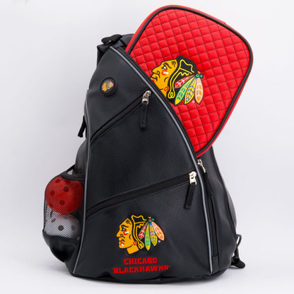 Chicago Blackhawks PU Leather Backpack