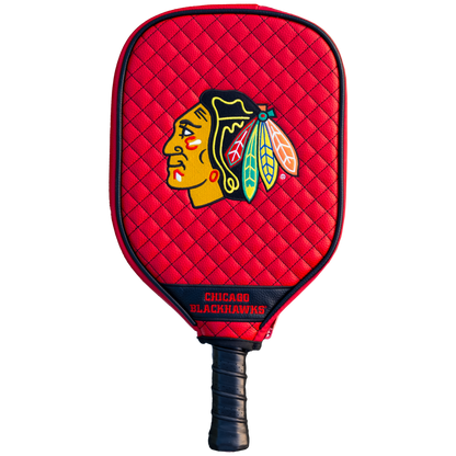 Chicago Blackhawks Quilted Pickleball Paddle Cover (Red)
