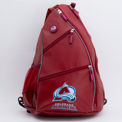 Colorado Avalanche PU Leather Backpack