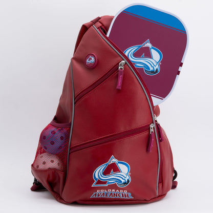 Colorado Avalanche PU Leather Backpack