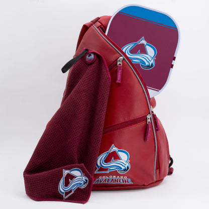 Colorado Avalanche PU Leather Backpack