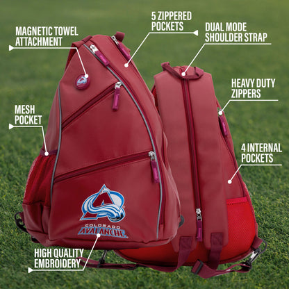 Colorado Avalanche PU Leather Backpack