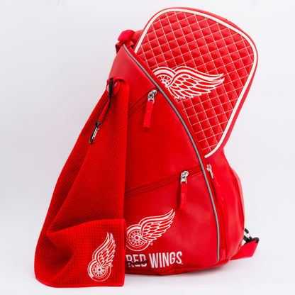 Detroit Red Wings PU Leather Backpack
