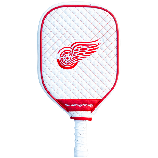 Detroit Red Wings Quilted Pickleball Paddle Cover (White)