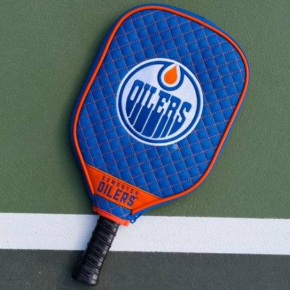 Edmonton Oilers Quilted Pickleball Paddle Cover (Royal)