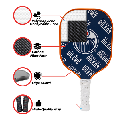 Edmonton Oilers Pickleball Paddle