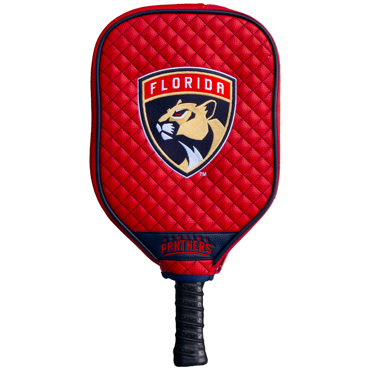 Florida Panthers Quilted Pickleball Paddle Cover (Red)