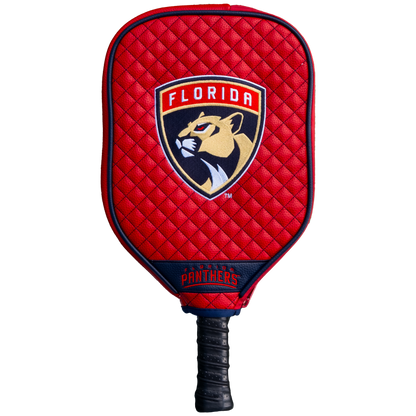 Florida Panthers Quilted Pickleball Paddle Cover (Red)