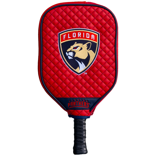 Florida Panthers Quilted Pickleball Paddle Cover (Red)
