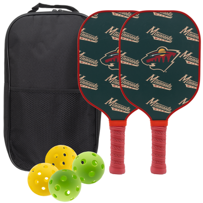 Minnesota Wild Pickleball Paddle Set