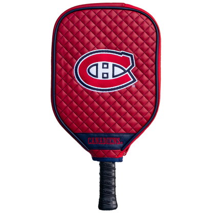 Montreal Canadiens Quilted Pickleball Paddle Cover (Dark Red)