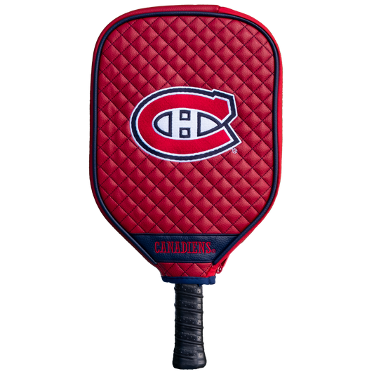 Montreal Canadiens Quilted Pickleball Paddle Cover (Dark Red)