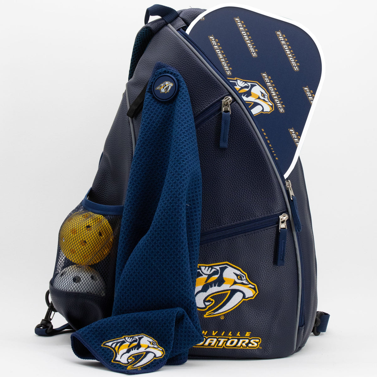 Nashville Predators PU Leather Backpack
