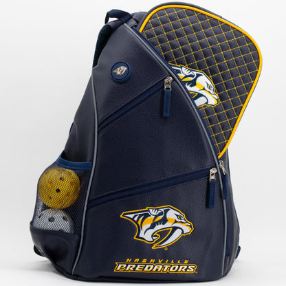 Nashville Predators PU Leather Backpack