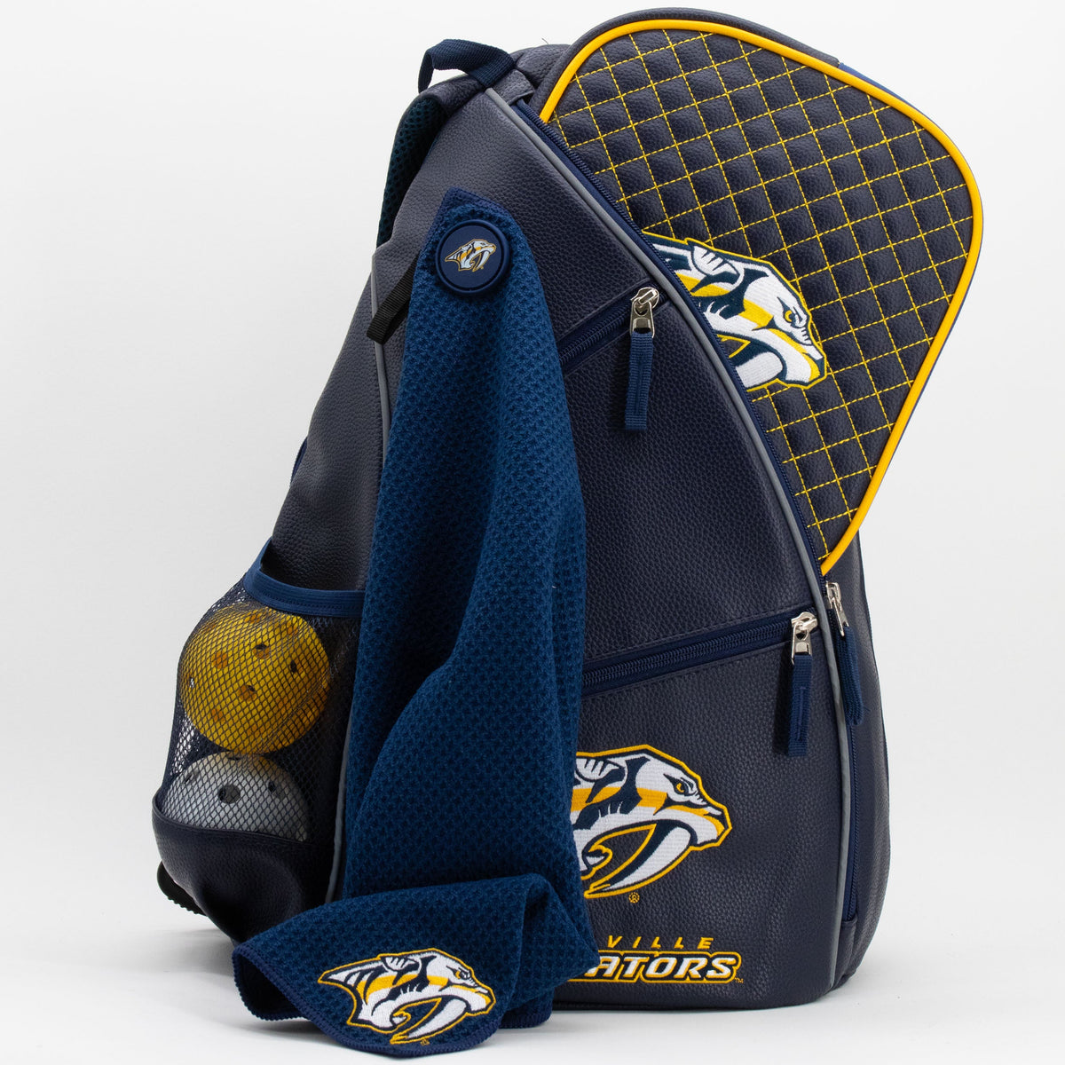 Nashville Predators PU Leather Backpack