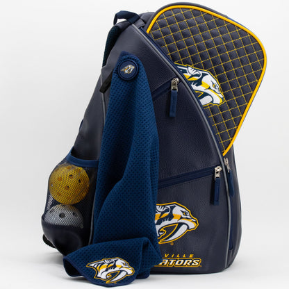 Nashville Predators PU Leather Backpack
