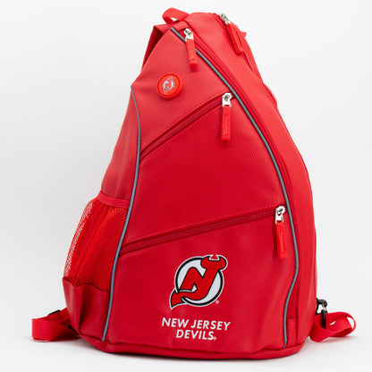 New Jersey Devils PU Leather Backpack