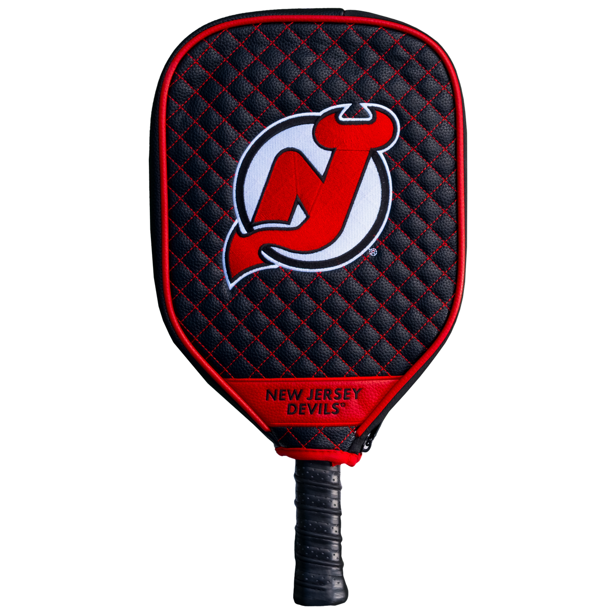 New Jersey Devils Quilted Pickleball Paddle Cover (Black)