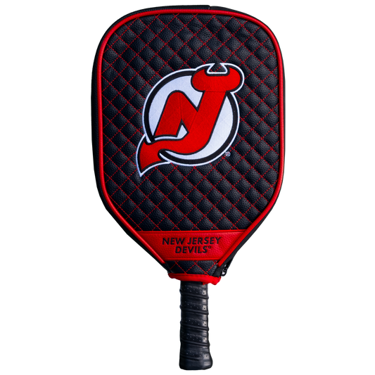 New Jersey Devils Quilted Pickleball Paddle Cover (Black)
