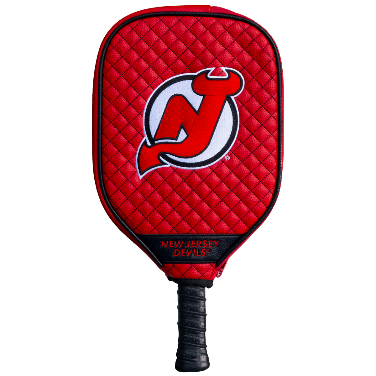 New Jersey Devils Quilted Pickleball Paddle Cover (Red)