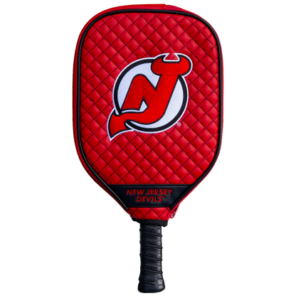 New Jersey Devils Quilted Pickleball Paddle Cover (Red)
