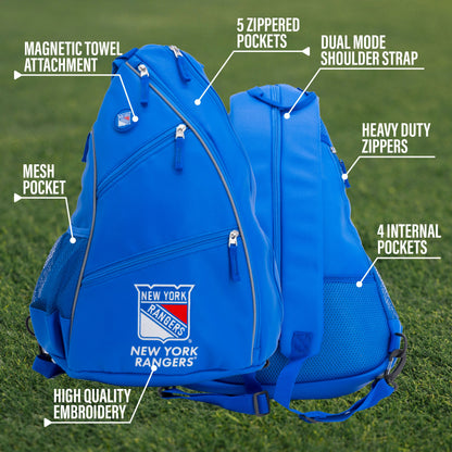 New York Rangers PU Leather Backpack