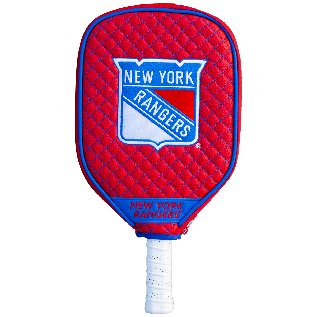 New York Rangers Quilted Pickleball Paddle Cover (Red)