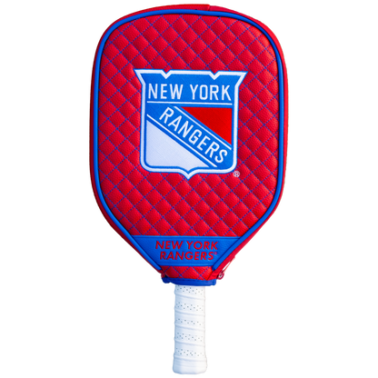 New York Rangers Quilted Pickleball Paddle Cover (Red)