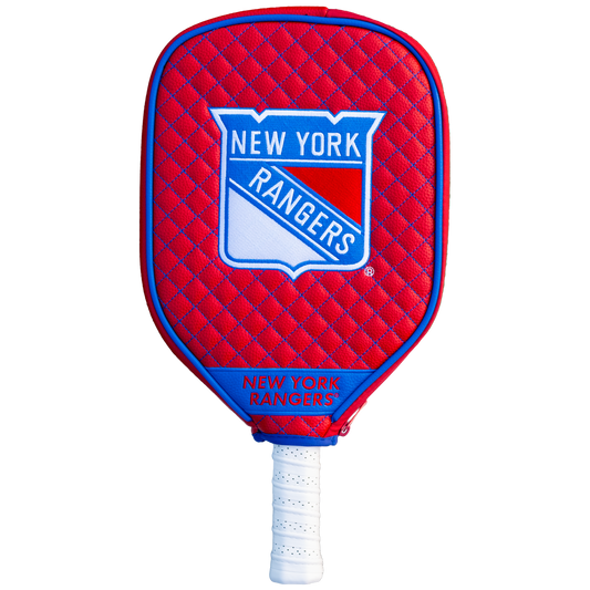 New York Rangers Quilted Pickleball Paddle Cover (Red)