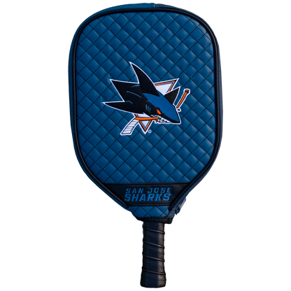 San Jose Sharks Quilted Pickleball Paddle Cover (Teal)
