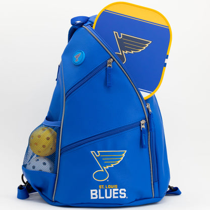 St. Louis Blues PU Leather Backpack