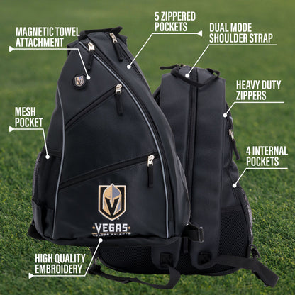 Vegas Golden Knights PU Leather Backpack