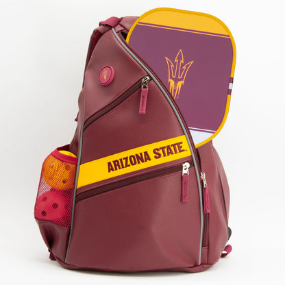 Arizona State Sun Devils PU Leather Backpack