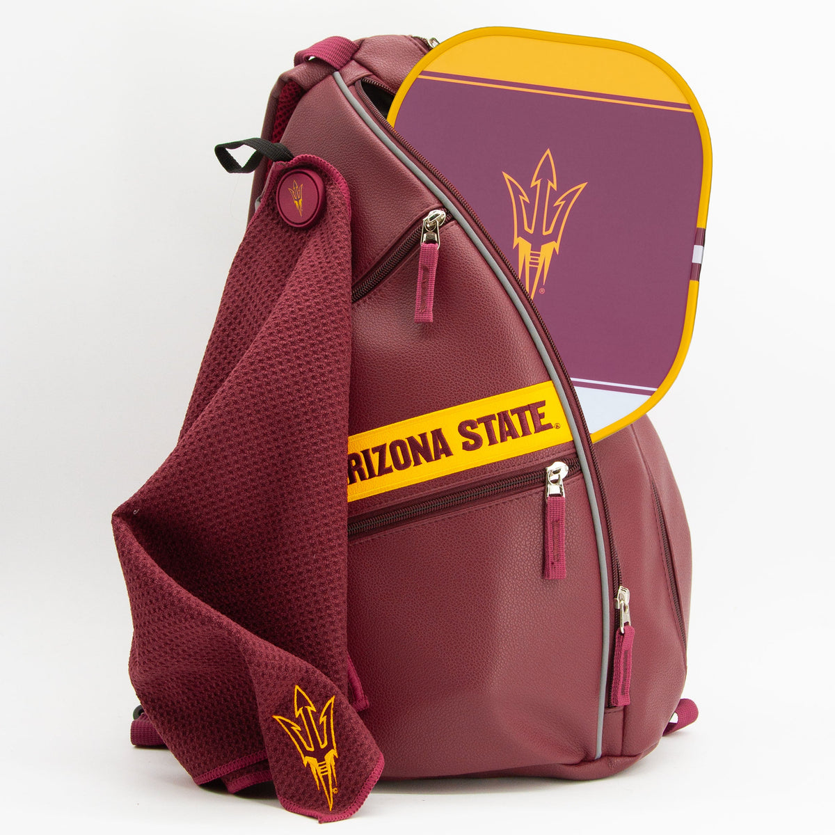 Arizona State Sun Devils PU Leather Backpack