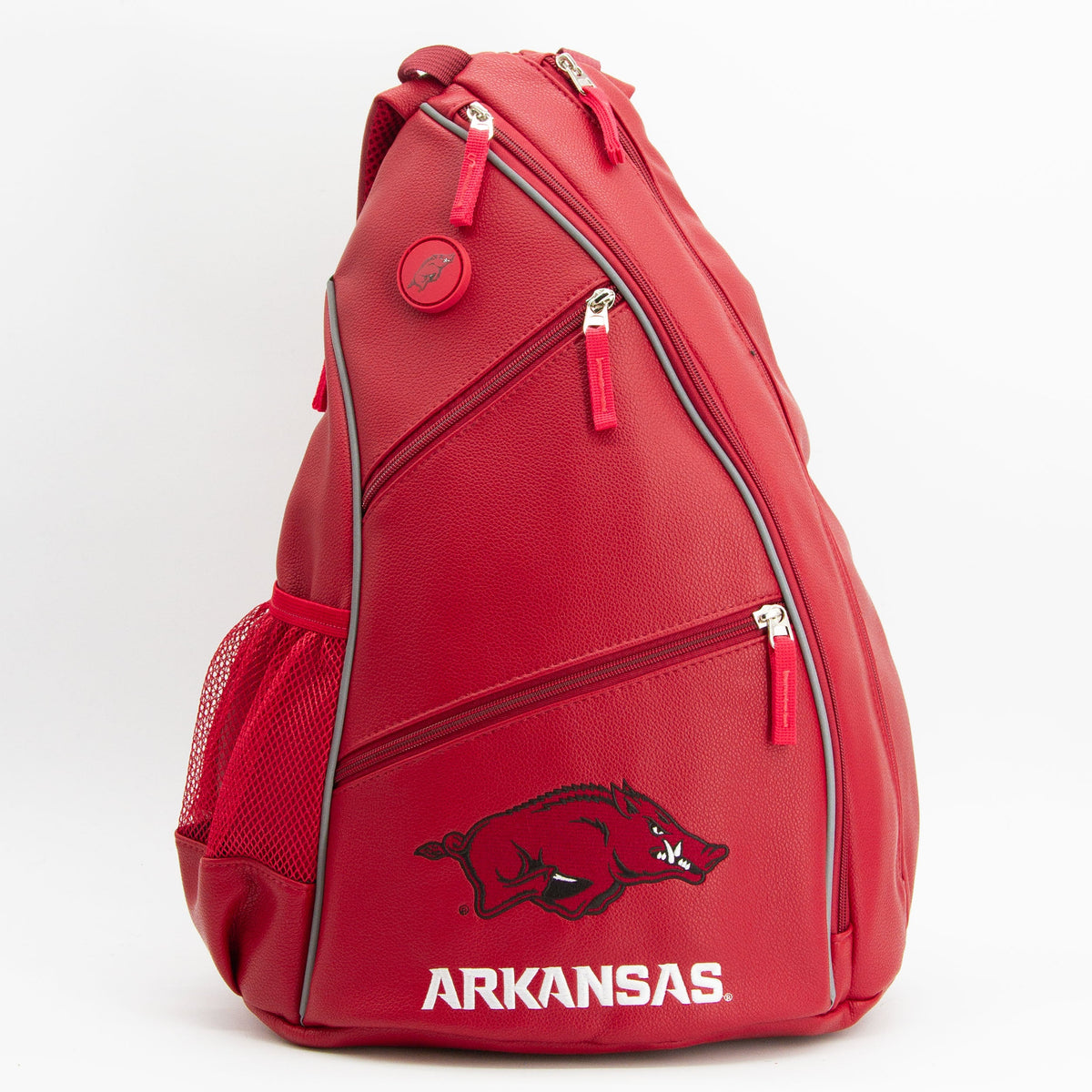 Arkansas Razorbacks PU Leather Backpack