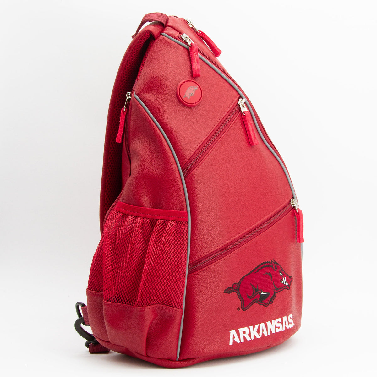 Arkansas Razorbacks PU Leather Backpack