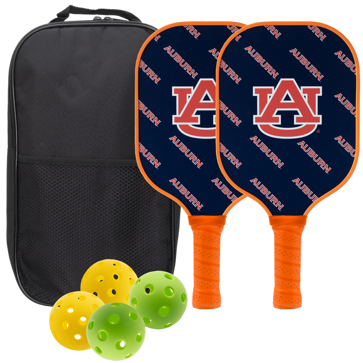 Auburn Tigers Pickleball Paddle Set